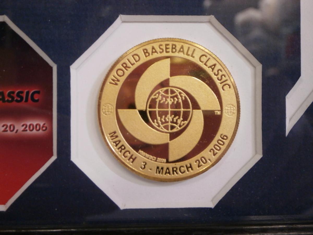 i605□野球 WBC2006 優勝 記念□イチロー□写真 メダル□額 
