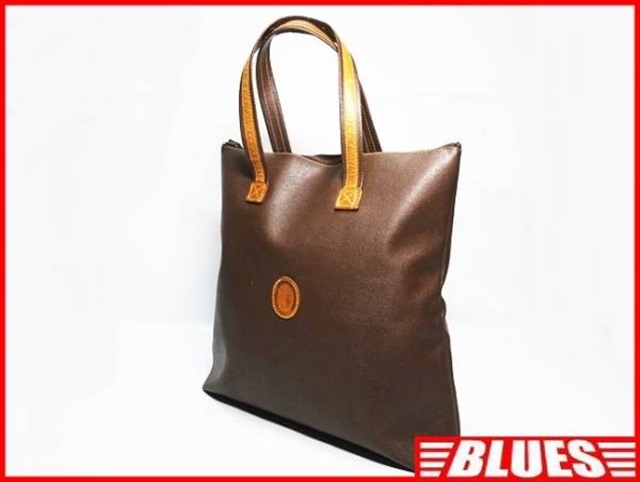 本物保証，格安 イタリア製 TRUSSARDI レザーコンビトートバッグ トラサルディ 茶 ブラウン 本革 かばん 本皮 ブリーフケース 肩掛け鞄 レディース(トートバッグ)｜売買されたオークション情報、yahooの商品情 トートバッグ