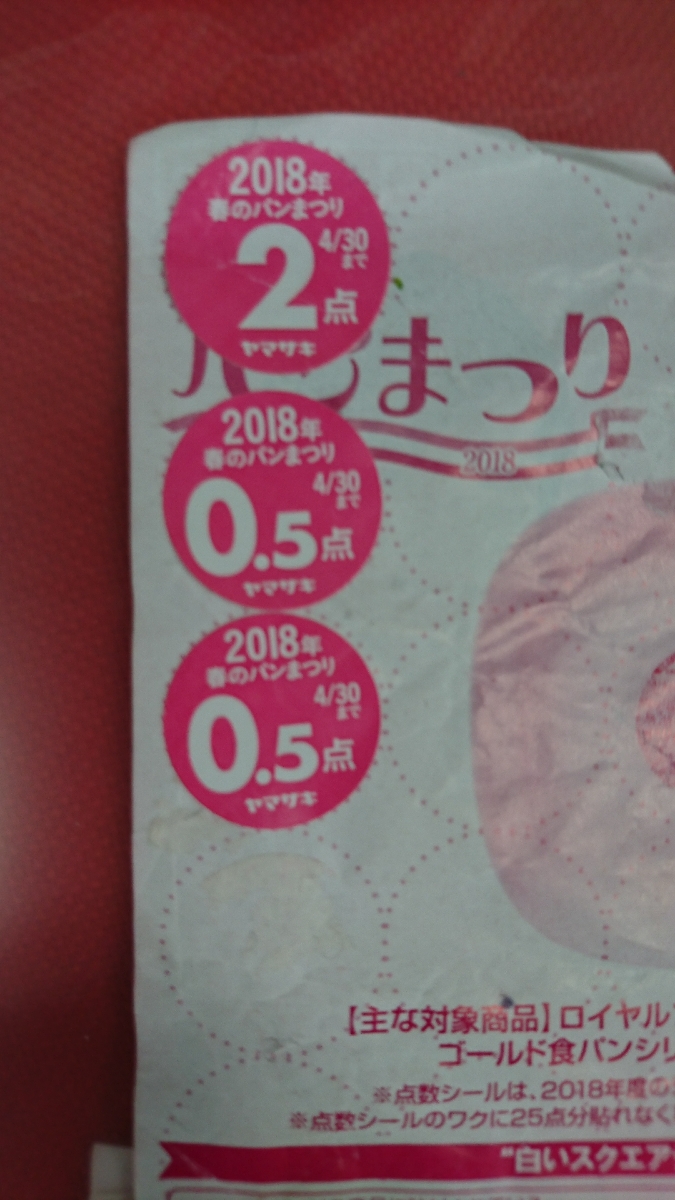 ヤマザキ春のパンまつり シール 2018_1