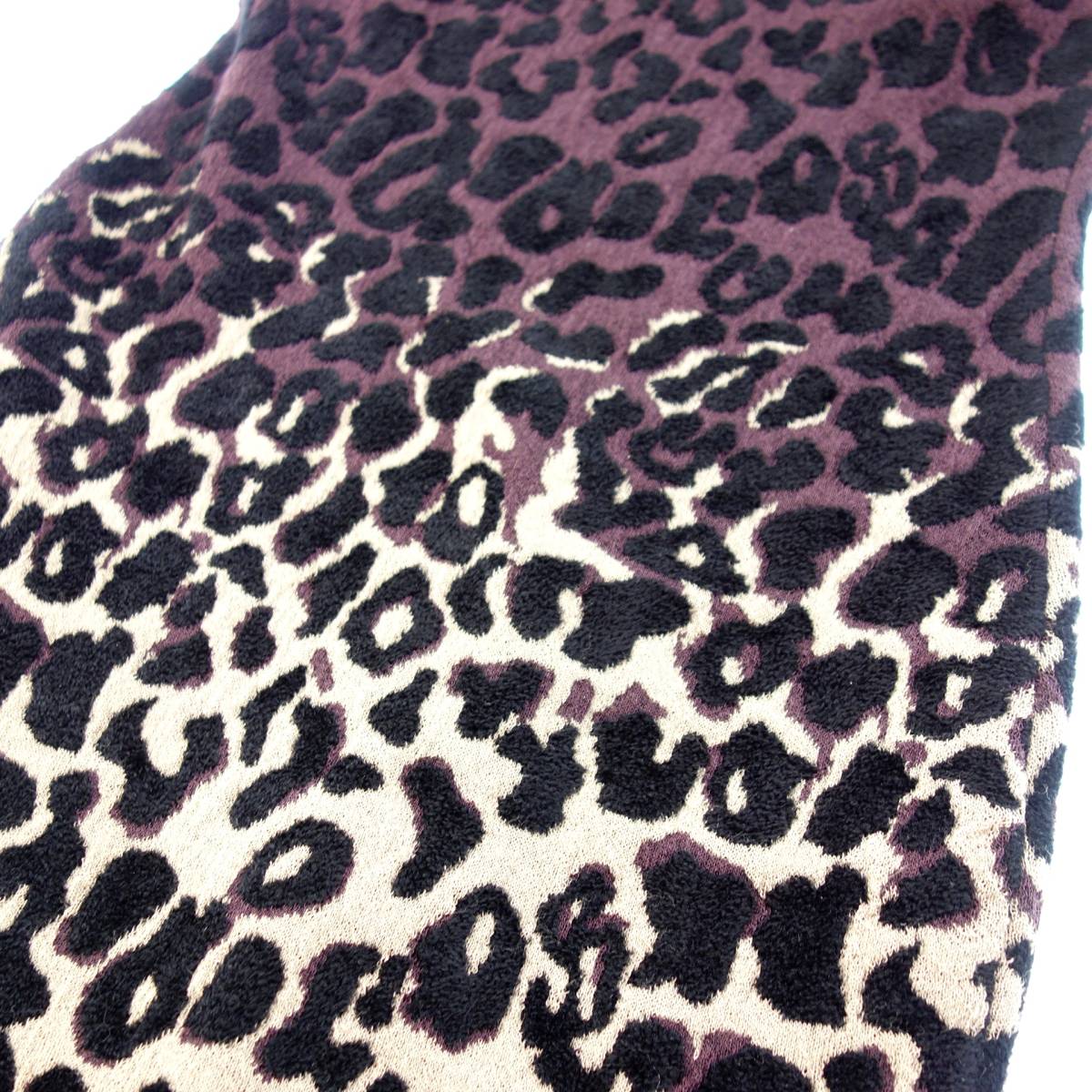 LANVIN レオパード柄 ノースリーブワンピース 新品同様◇LANVIN