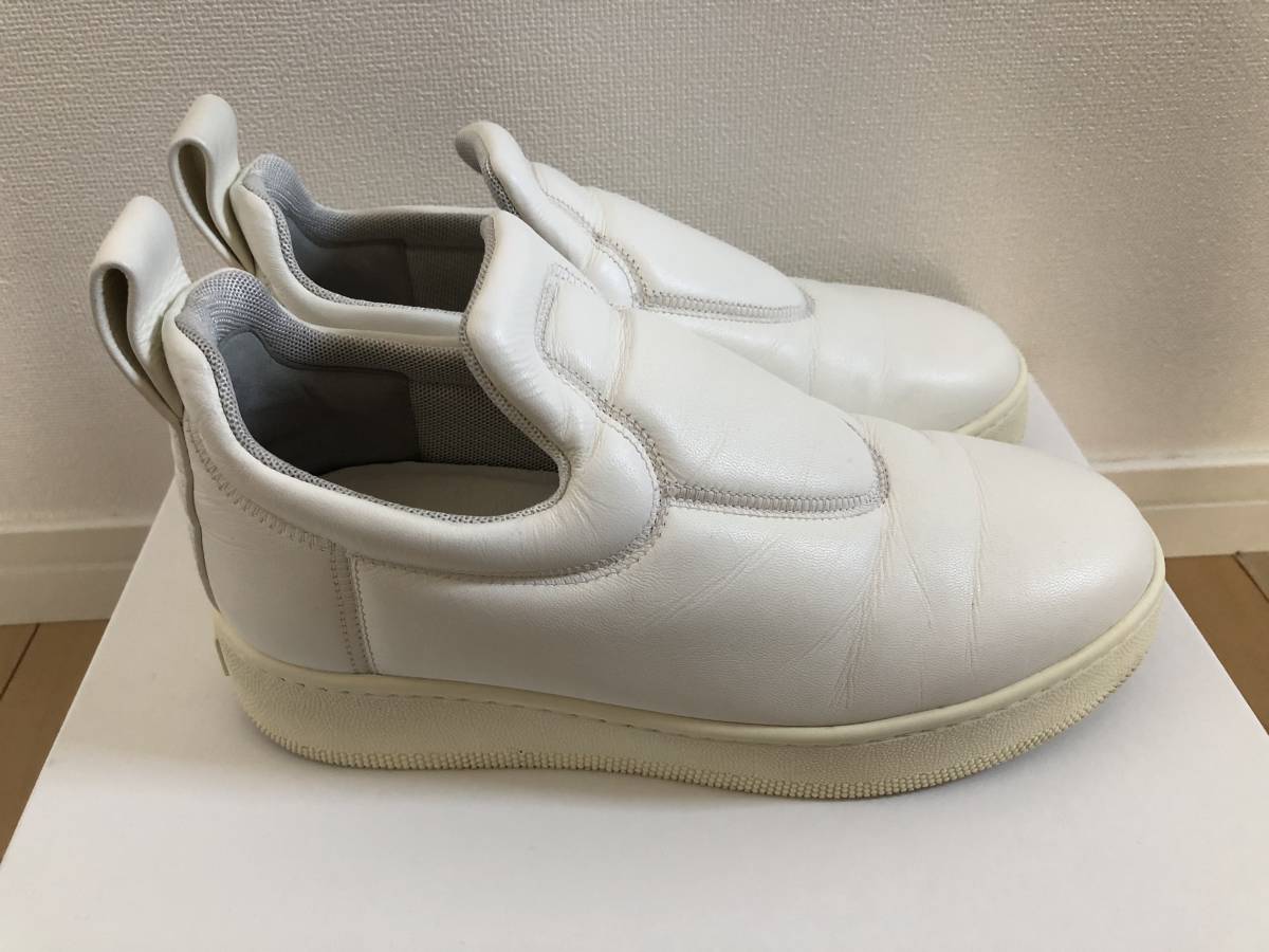 ☆CELINE セリーヌ pull on レザー スニーカー スリッポン ホワイト 37
