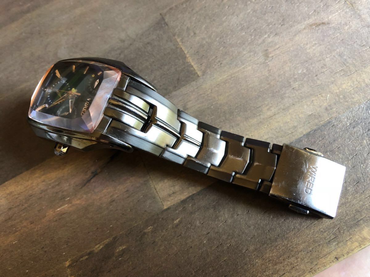 SEIKO wired ブラウン系 5Y67-0AL0 (ワイアード)｜売買された 