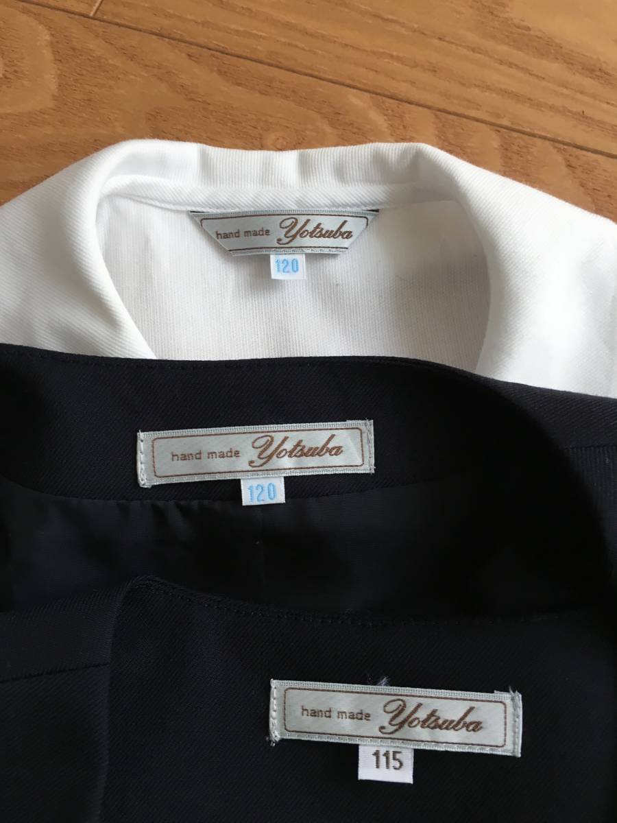 白金台 子供服よつば オーダーボレロ付ジャンバースカート お受験に  