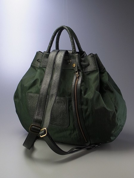 M2177◎日本製*イビザ/IBIZA*ふくろう*レザーパッチ*本革×ナイロン