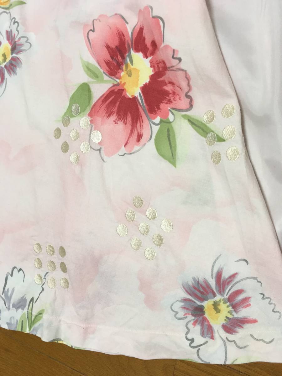 NEW ITEMS | ロイスクレヨンピンク花柄ノースリーブドット刺繍フレアー