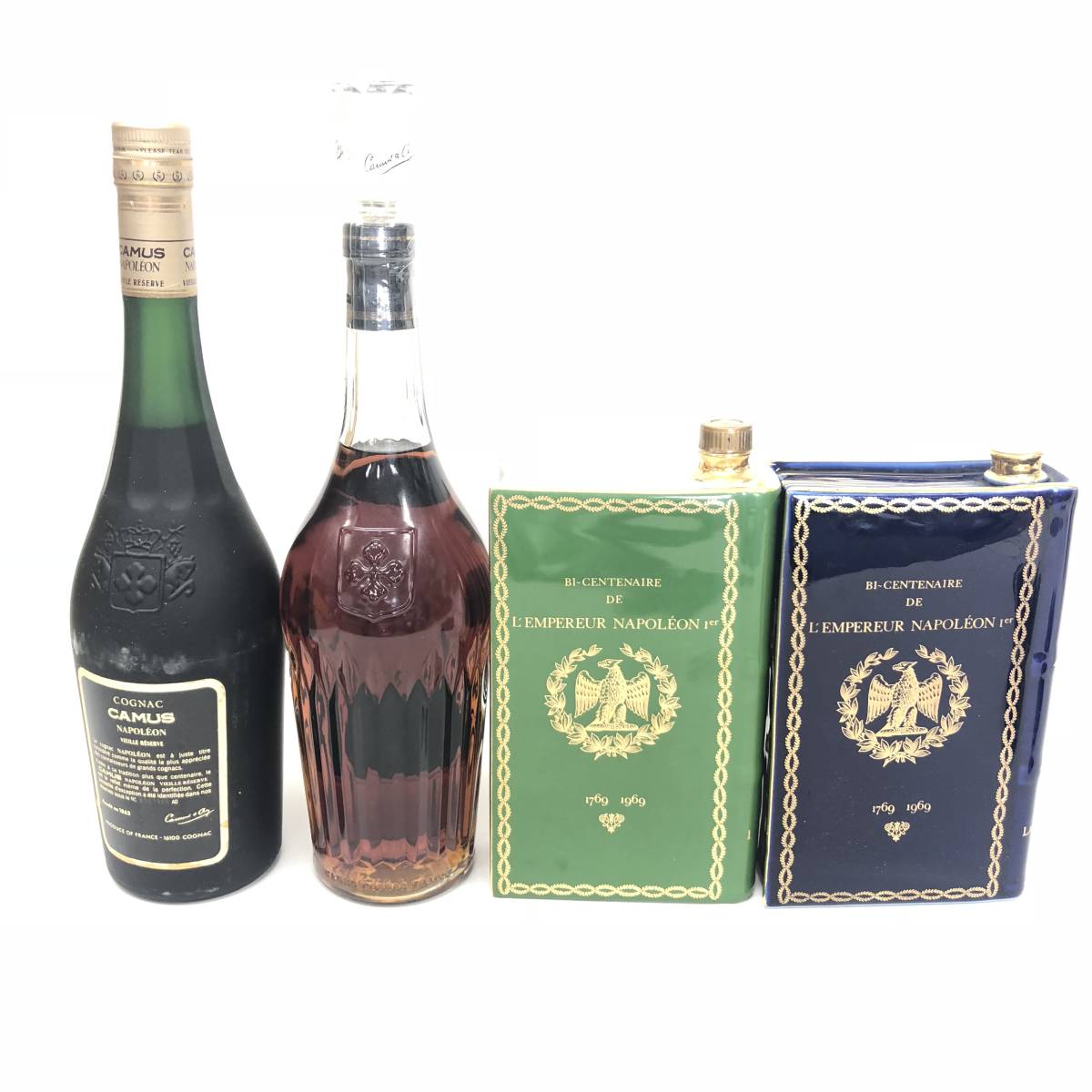 ナポレオン　ブランデー　コニャック　シーバスリーガル　XO ４本まとめ売り 未開栓 カミュ 4本セット ブランデー コニャック（XO・ナポレオン
