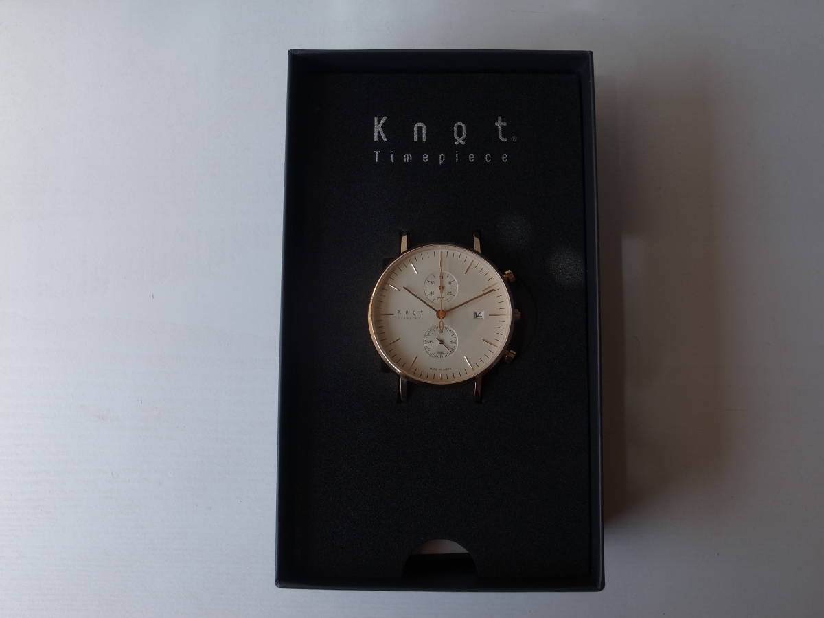 美品】KNOT（ノット）クロノグラフ サファイヤガラス風防 ローズ 