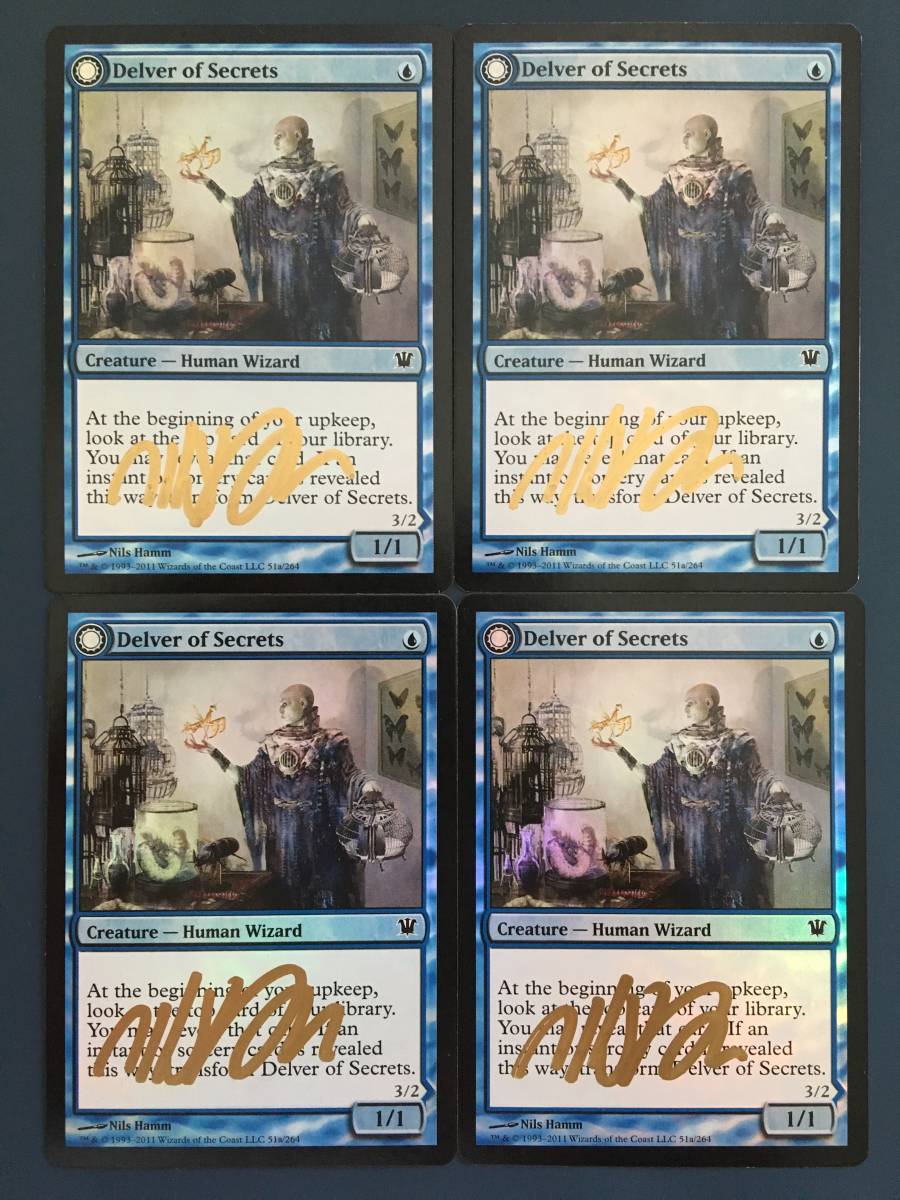 Foil ISD 秘密を掘り下げる者 英語版 4枚セット サインド 