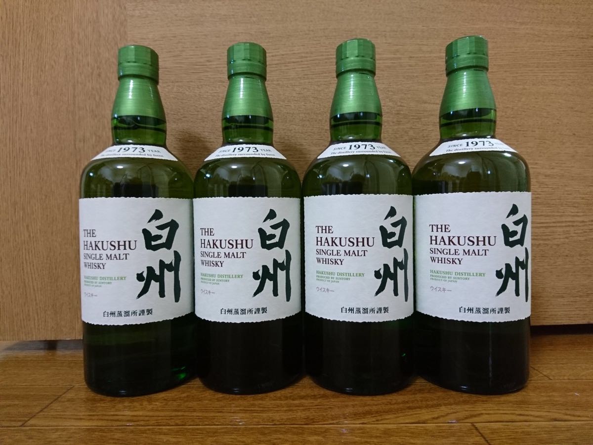 飲料・酒 白州 シングルモルトウイスキー 180ml 4本セット