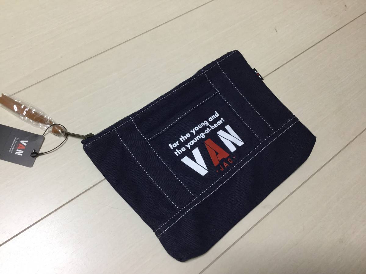 VAN VAN JAC ポーチ ネイビー 新品 J.PRESS Kent 完売品 JAC ポーチ ネイビー 新品  Kent 完売品