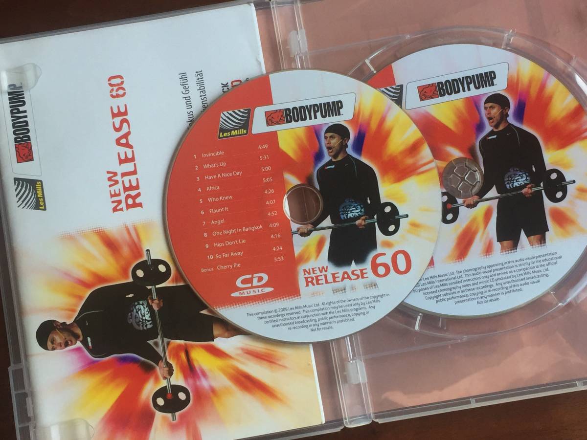 レスミルズ ボディパンプ 60 教習用DVD+CD lesmills レスミルズ ボディ