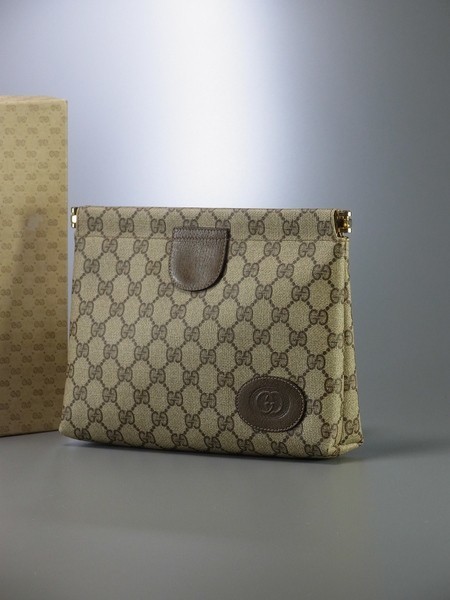 M2539◎オールドグッチ/GUCCI ◇ヴィンテージ◇ GG柄*クラッチバッグ 