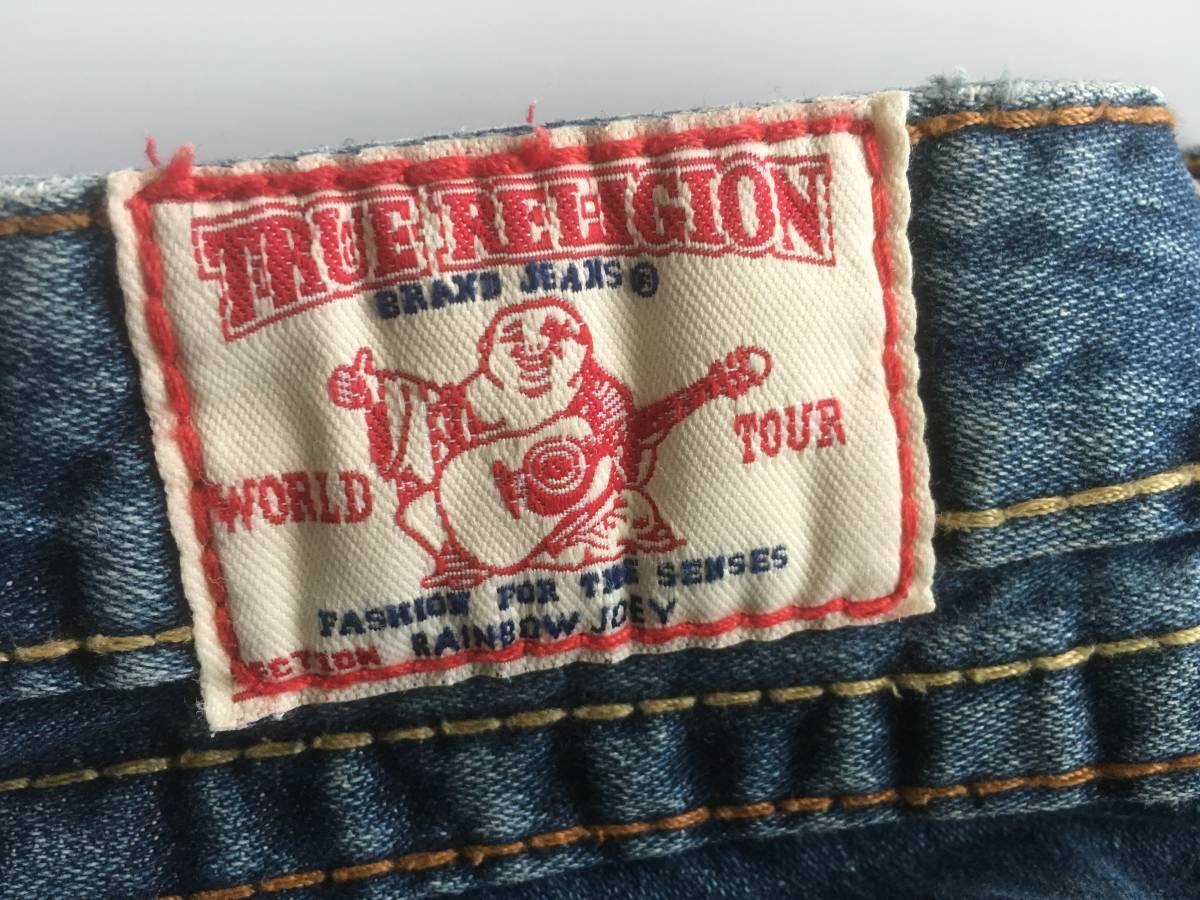 2本セット　トゥルーレリジョン　カラフル希少刺繍　フレアー　グリーン後染め　限定品　商品リミテッド番号あり