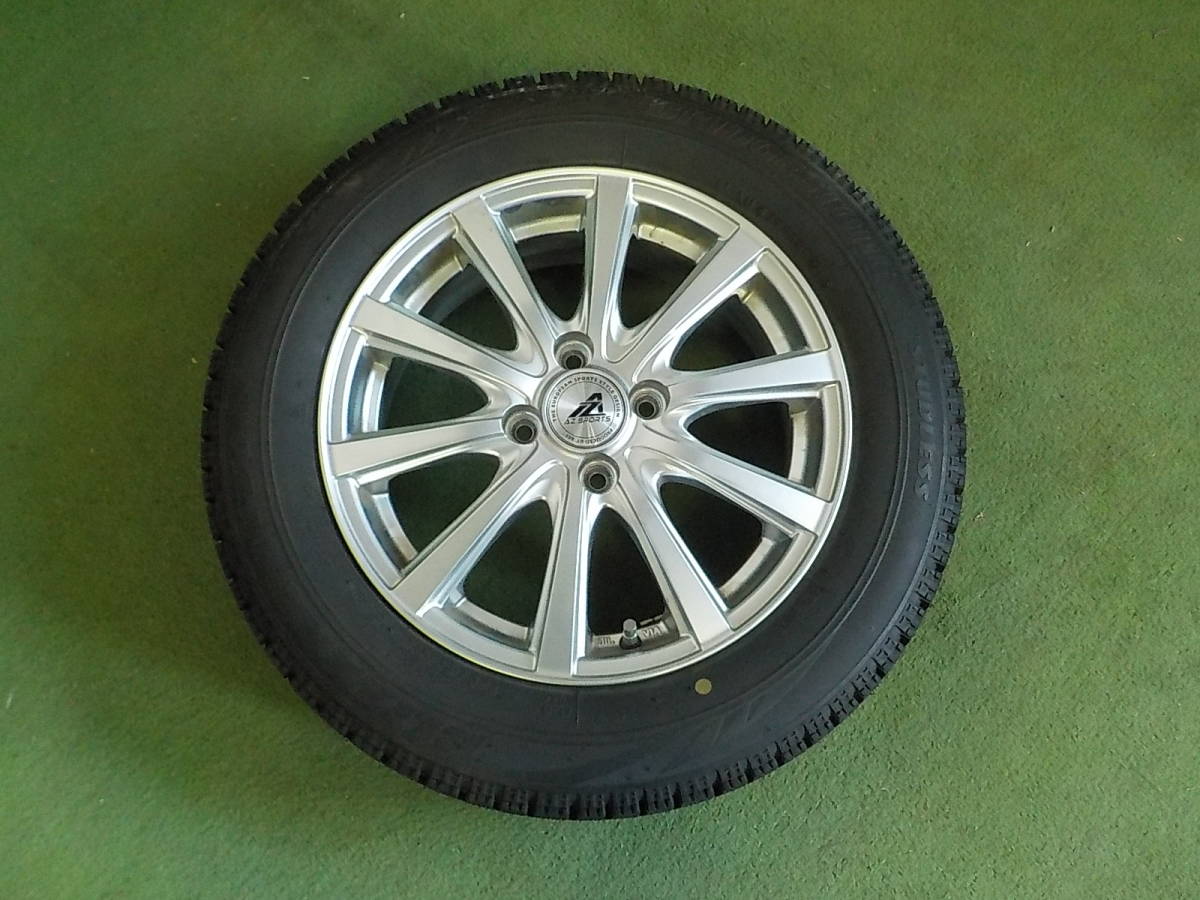 AZ SPORTS 15×5.5J +45 4穴 100 175/65R15 BS VRX 冬タイヤ 売切!!