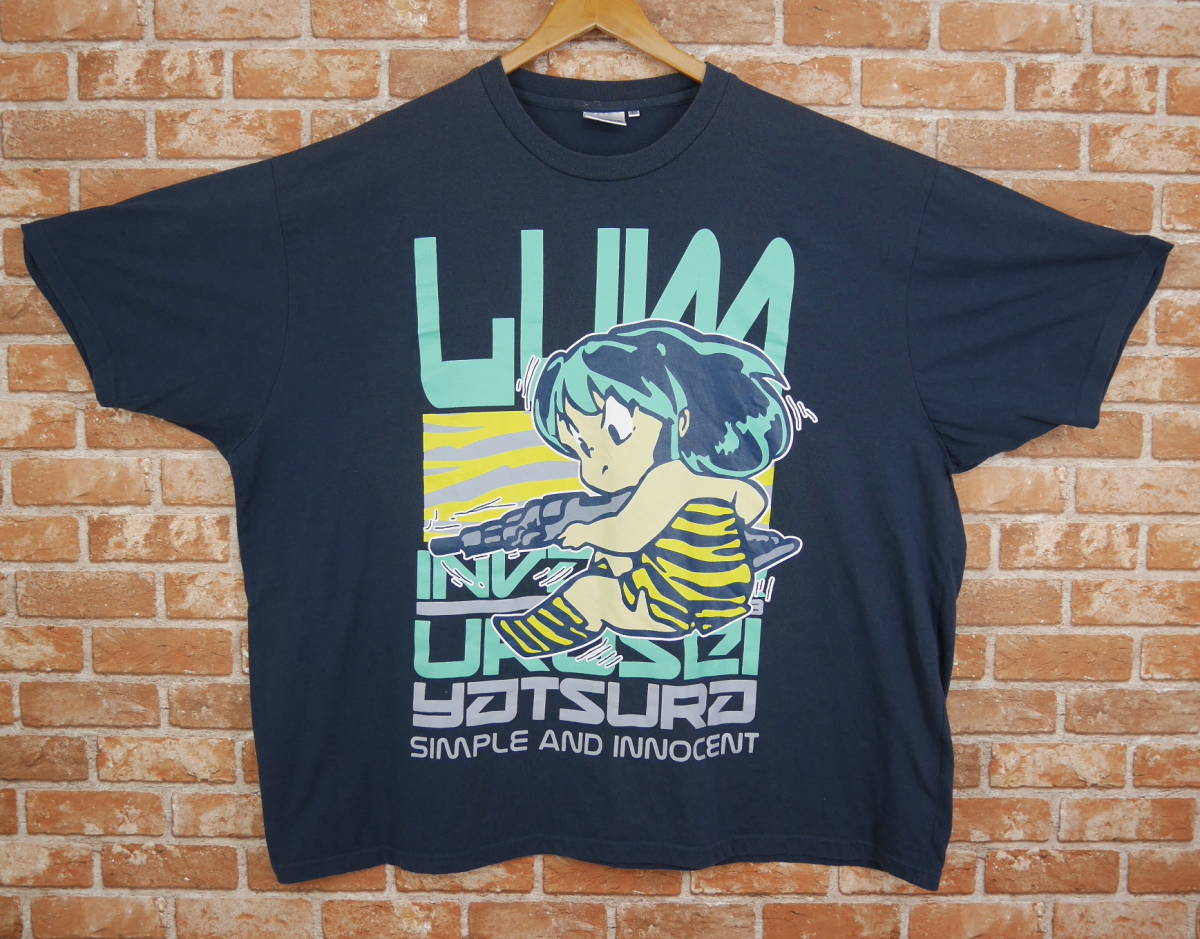 ラムちゃん tシャツ うる星やつら ラムちゃん Tシャツ 紺 5L ネコポス