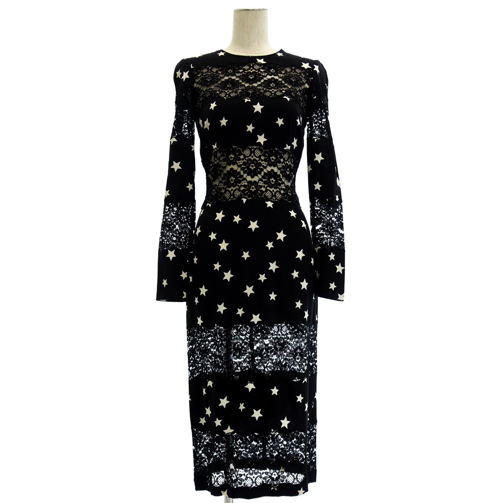 ドルチェアンドガッパーナ黒レースワンピース美品 美品◇Dolce&Gabbana
