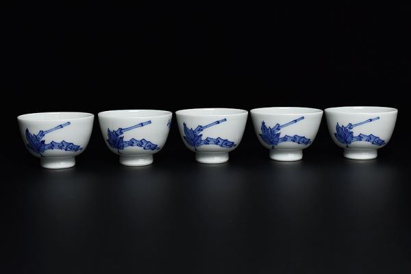 煎茶器 煎茶道具 京焼 平安 京焼煎茶道具茶器茶具 煎茶碗 青