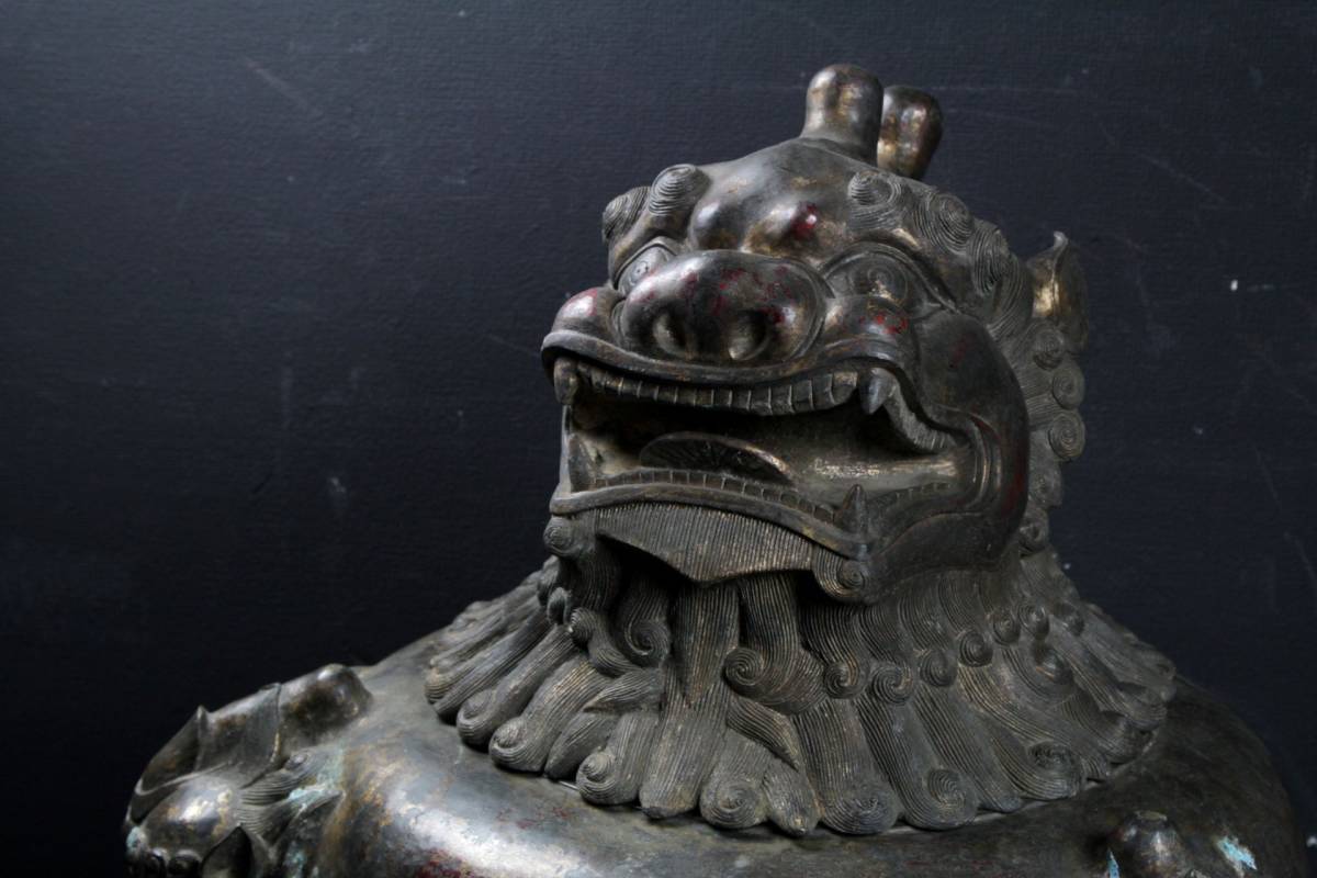 5.5◇櫟◇3 中国古玩 大清乾隆年製 銅製 一角獣三足