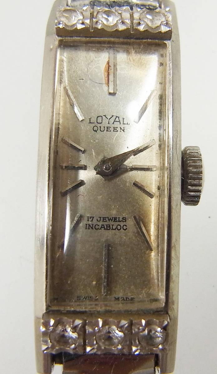 LOYAL QUEEN ロイヤルクイーン INCABLOC 585 刻印 WGK14 17石 インカ