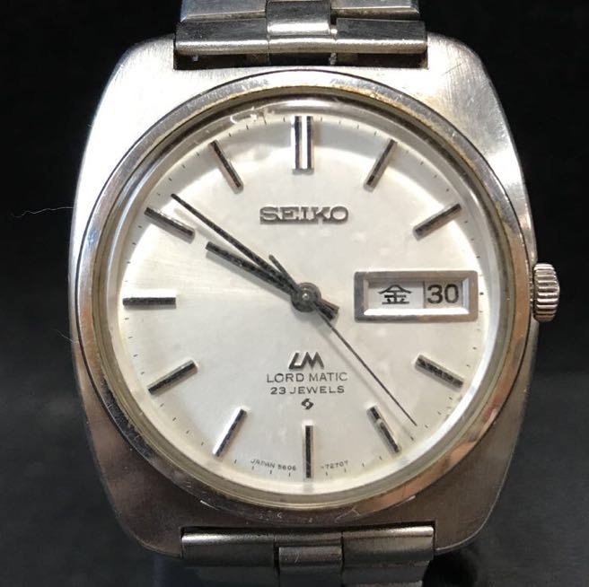 【実働】SEIKO LM 23JEWELS オートマチック 5606-7130 セイコー ロードマッチク 23石