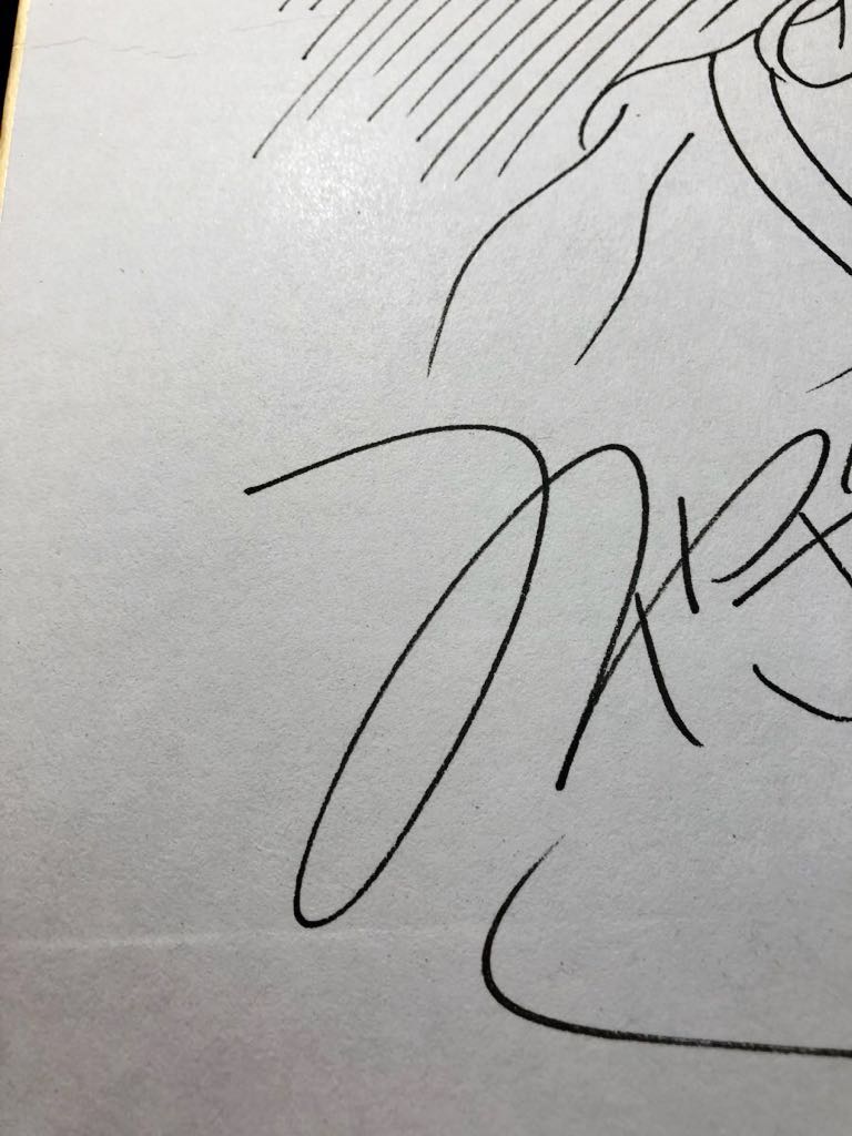 宮崎駿先生 直筆イラストサイン色紙 魔女の宅急便 ジブリ(サイン、直筆