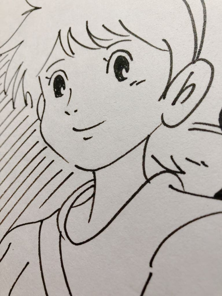 宮崎駿先生 直筆イラストサイン色紙 魔女の宅急便 ジブリ(サイン、直筆