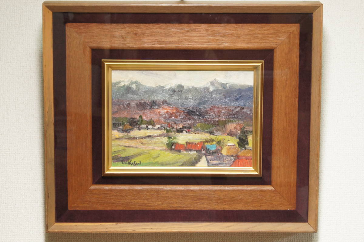 【正規品，豊富な】 七竜堂 油彩画 大工原武司 作 八ヶ岳残雪 1971 風景画 額装 師：有島生馬 真贋保証 創元会 慈彩会会員(自然、風景画)｜売買されたオークション情報、yahooの商品情報をアーカイブ公開 - オーク 自然、風景画