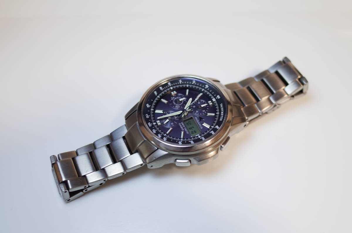 美品】カシオ オシアナス OCW-500TDJ 電波ソーラー OCEANUS 腕時計 
