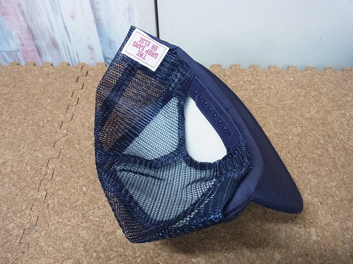 サムズ　SAMS バイカーキャップ　SAM'S 長瀬智也 新品 完売 SAMS 100% Chopper Builder Cap ネイビー サムズ キャップ