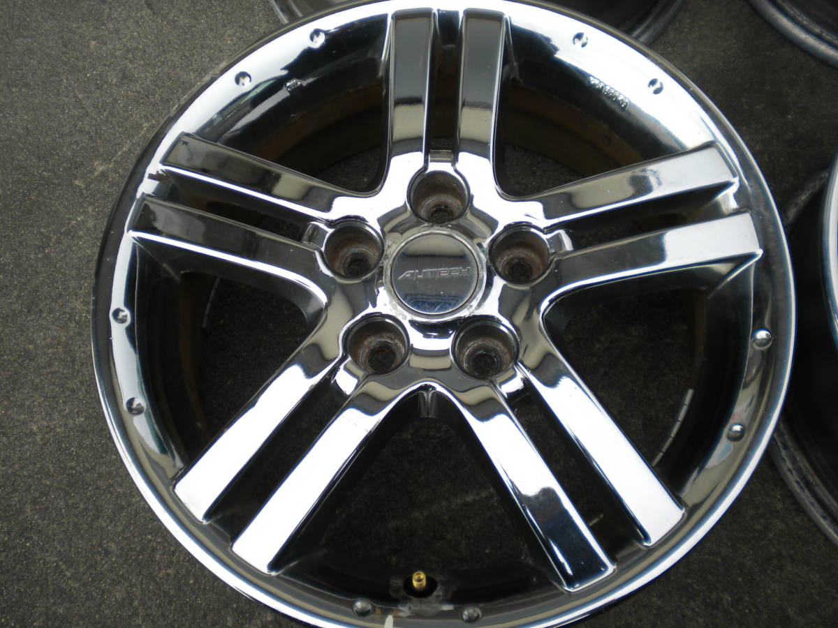 RAYS AUTECH　メッキ　16インチ　アルミホイール　5H　PCD114.3　6J　オフセット45　_3