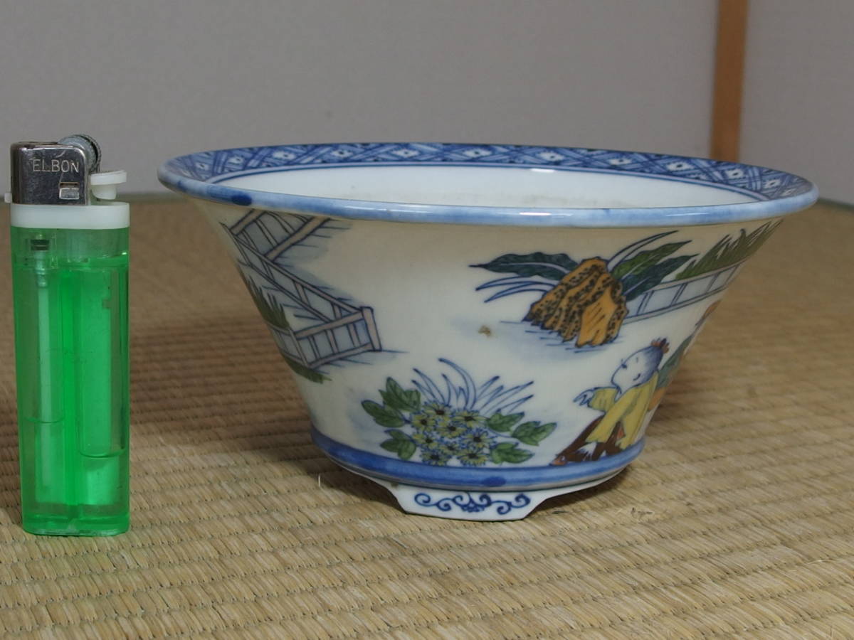 紫峰盆栽》 関山 唐子丸鉢 絵鉢特集 中国古盆器 【公式通販】