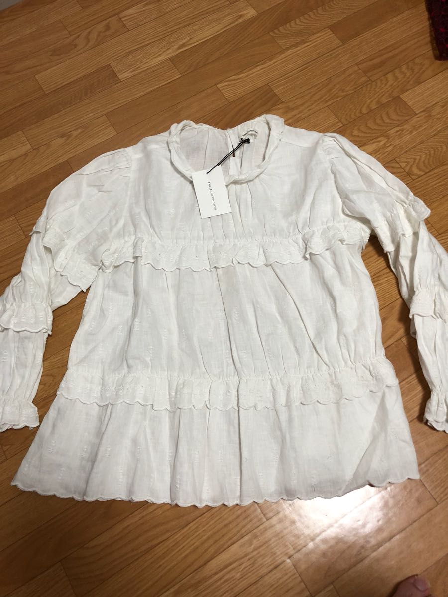  2017 ISABEL MARANT ETOILE イザベルマラン 刺繍 リネン ブラウス 36 麻(トップス)｜売買されたオークション情報、yahooの商品情報をアーカイブ公開 - オークファン トップス