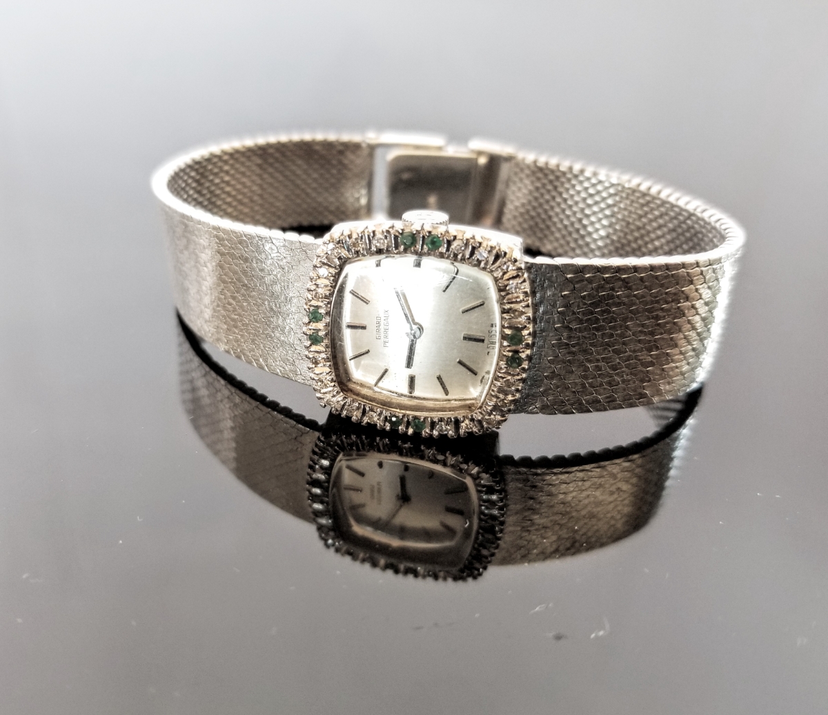 ジラールペルゴ　18K 刻印有り　7g レディース　腕時計　稼働品　値下げ可能！ ジラールペルゴ 上品な金無垢アンティーク腕時計 【1940年頃