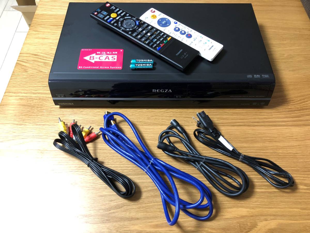 品質保証，大得価 東芝TOSHIBA REGZA HDD/DVDレコーダー RD-R200 1TB ケーブル リモコン B-CASカード付き(HDD内蔵)｜売買されたオークション情報、yahooの商品情報をアーカイブ公開 - オークファン HDD内蔵