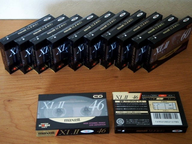 maxell マクセル XLⅡ46 カセットテープ 12本 ハイポジ☆新品 未使用 デットストック