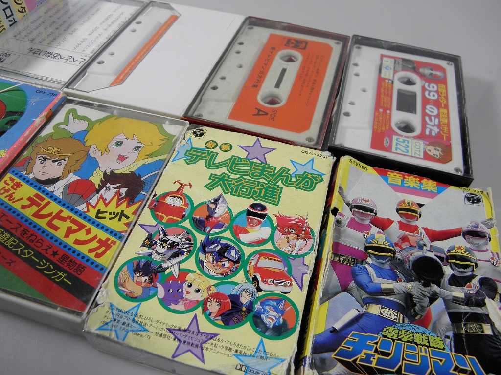 昭和レトロ】 音楽カセットテープ12本セット / テレビアニメ 2