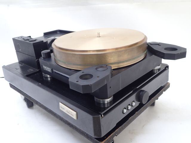 最高級 MICRO RX-5000/RY-5500/BA-50 糸ドライブ 砲金製ターンテーブル