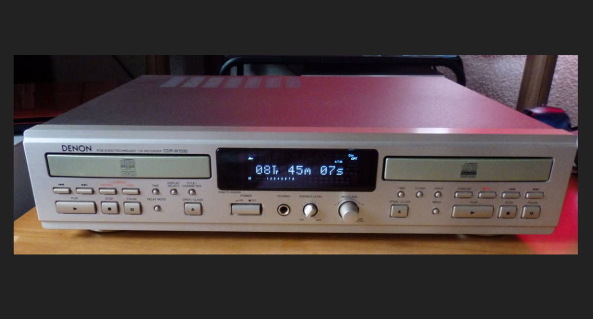 ☆ DENON CDR-W1500 リモコン付 CDR-W1500 DENON CDレコーダー
