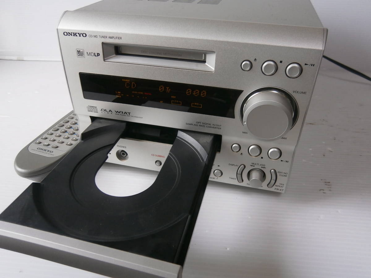 ＜整備品＞ONKYO FR-X7 本体のみ+簡易リモコン付属 安いアウトレット 店舗 ONKYO FR-X7 本体＋リモコンのみ 【公式通販】