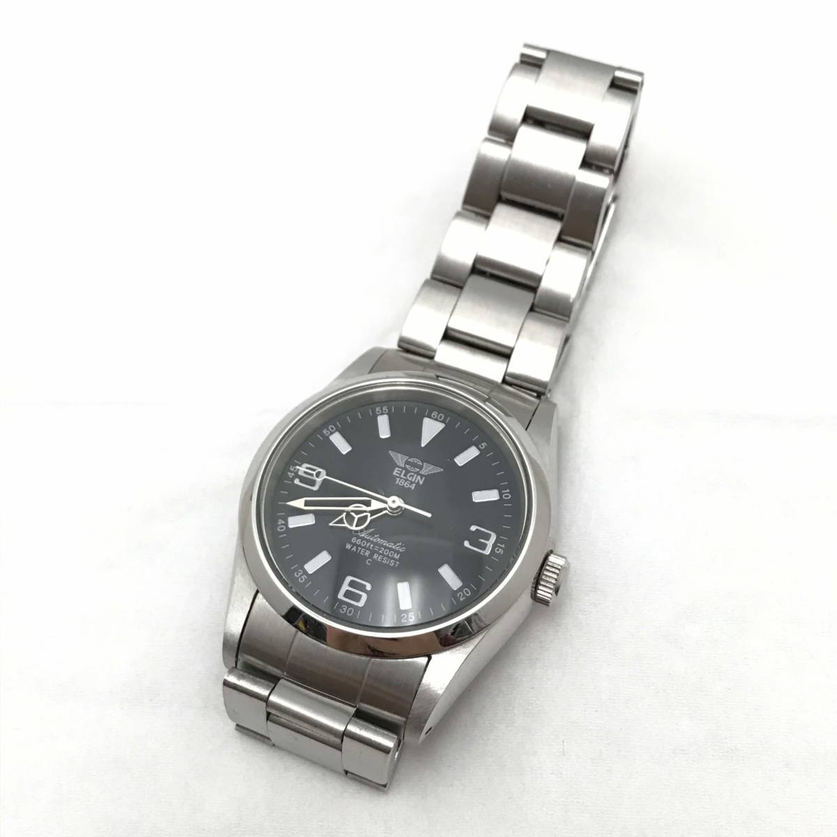 現状出品 Tit Elgin Usa 腕時計 Fk 979 C ブラック ラウンド メンズ エルジン 売買されたオークション情報 Yahooの商品情報をアーカイブ公開 オークファン Aucfan Com