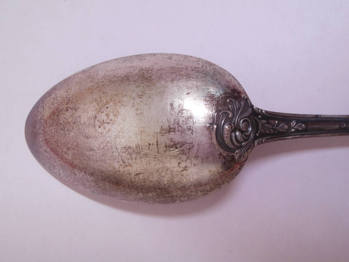 通販サイト東京 △9ii 銀食器 スプーン 800 花 装飾 21.2cm 68g