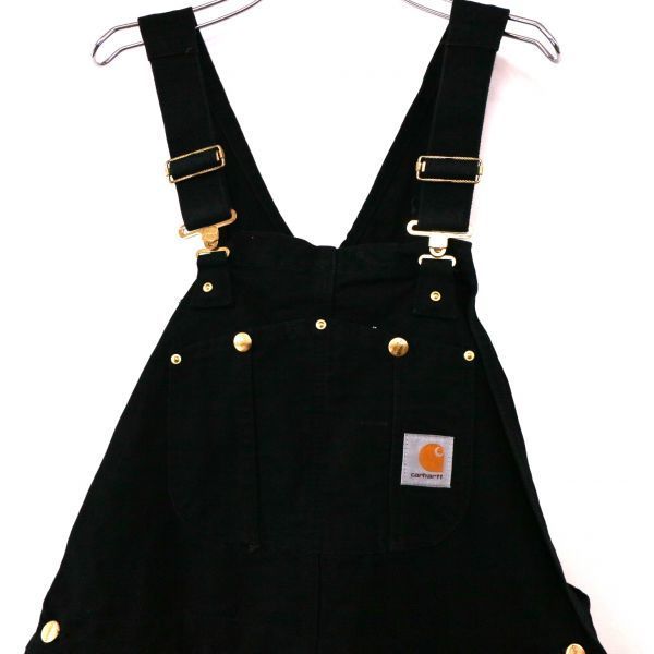 carhartt カーハート ダック ダブルニー オーバーオール 黒 (40×34