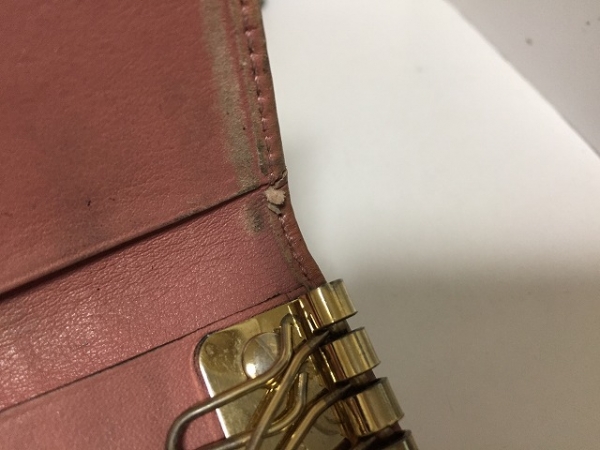 グッチ キーケース GUCCI レザー 6連キーケース ピンク ⁄ - GUCCI