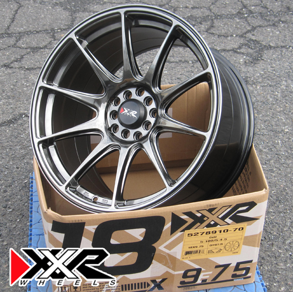 期間限定 ナットサービス】XXR 527 Chromium Black 18×9.75J +35 114.3 