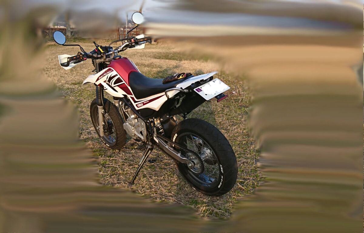 セロー250モタード XT250X トリッカー 等にモタードホイール タイヤ