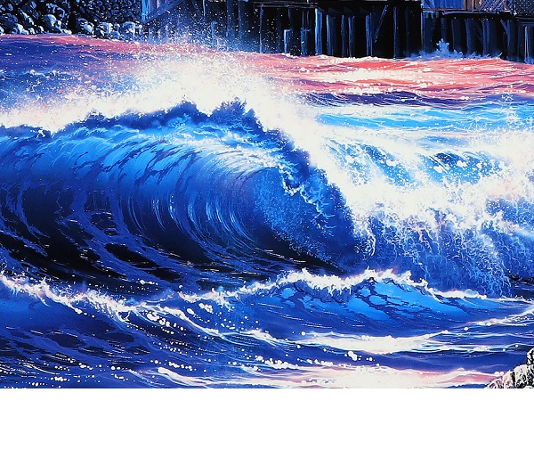破格！クリスチャン・ラッセン 大型版画 ハワイ マウイ ラッセン邸宅