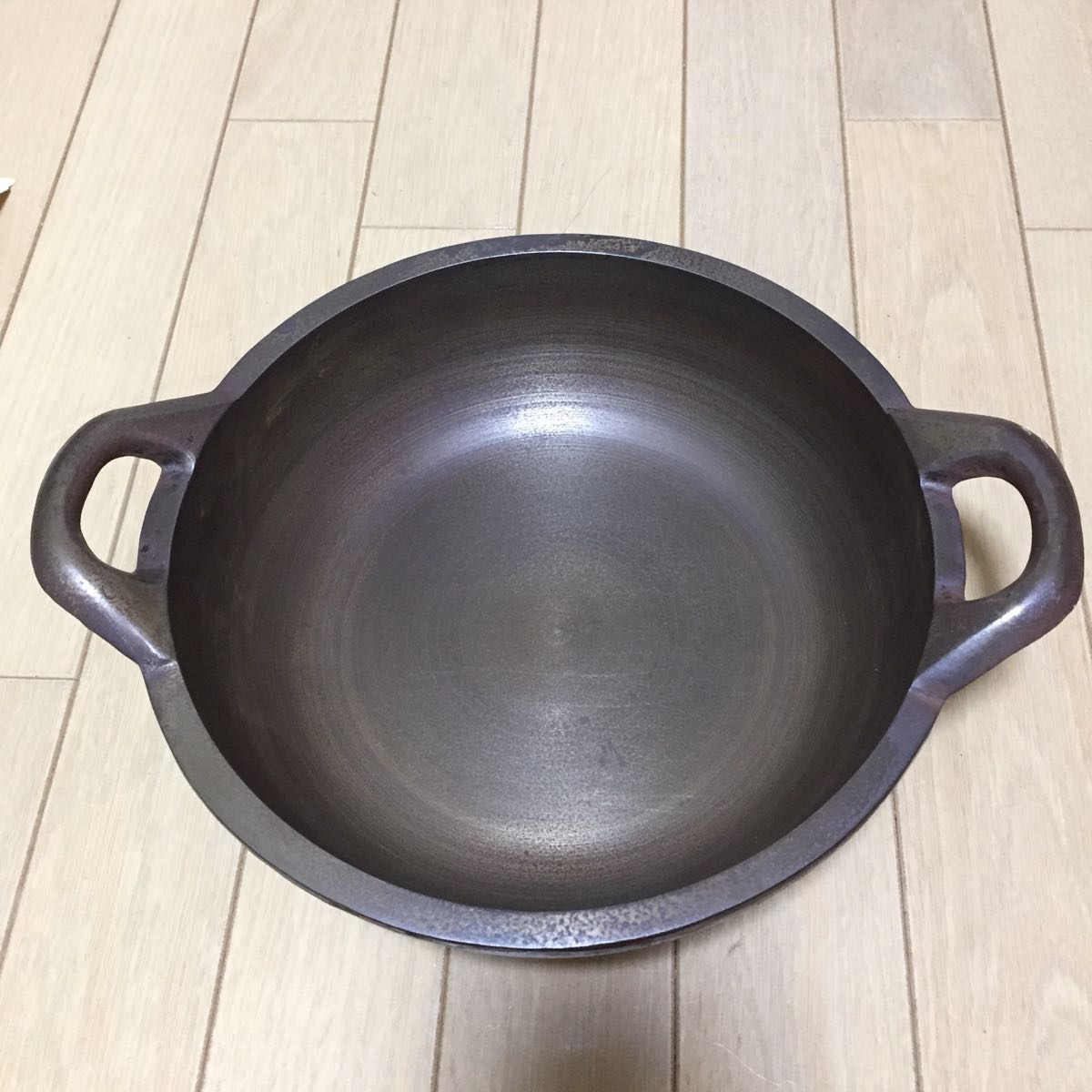 希少　久慈砂鉄鉄器 天ぷら鍋　山王堂謹製 24cm 希少 久慈砂鉄鉄器 天ぷら鍋 山王堂謹製 24cm 美品 久慈砂鉄鉄器 天ぷら