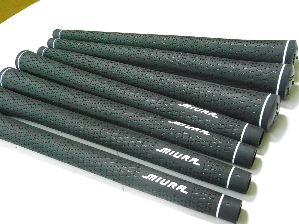 三浦技研ABRグリプ ブラック バックラインなし 三浦技研 ABR グリップ 8本セット バックライン無し miura