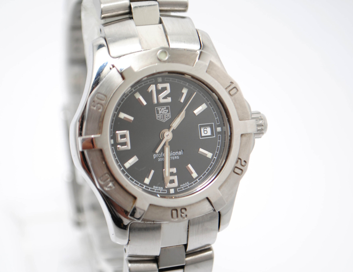 【nanahachiya】TAG Heuer タグホイヤー プロフェッショナル200ｍ エクスクルーシブ レディース WN1310 BK文字盤 動作OK 中古美品