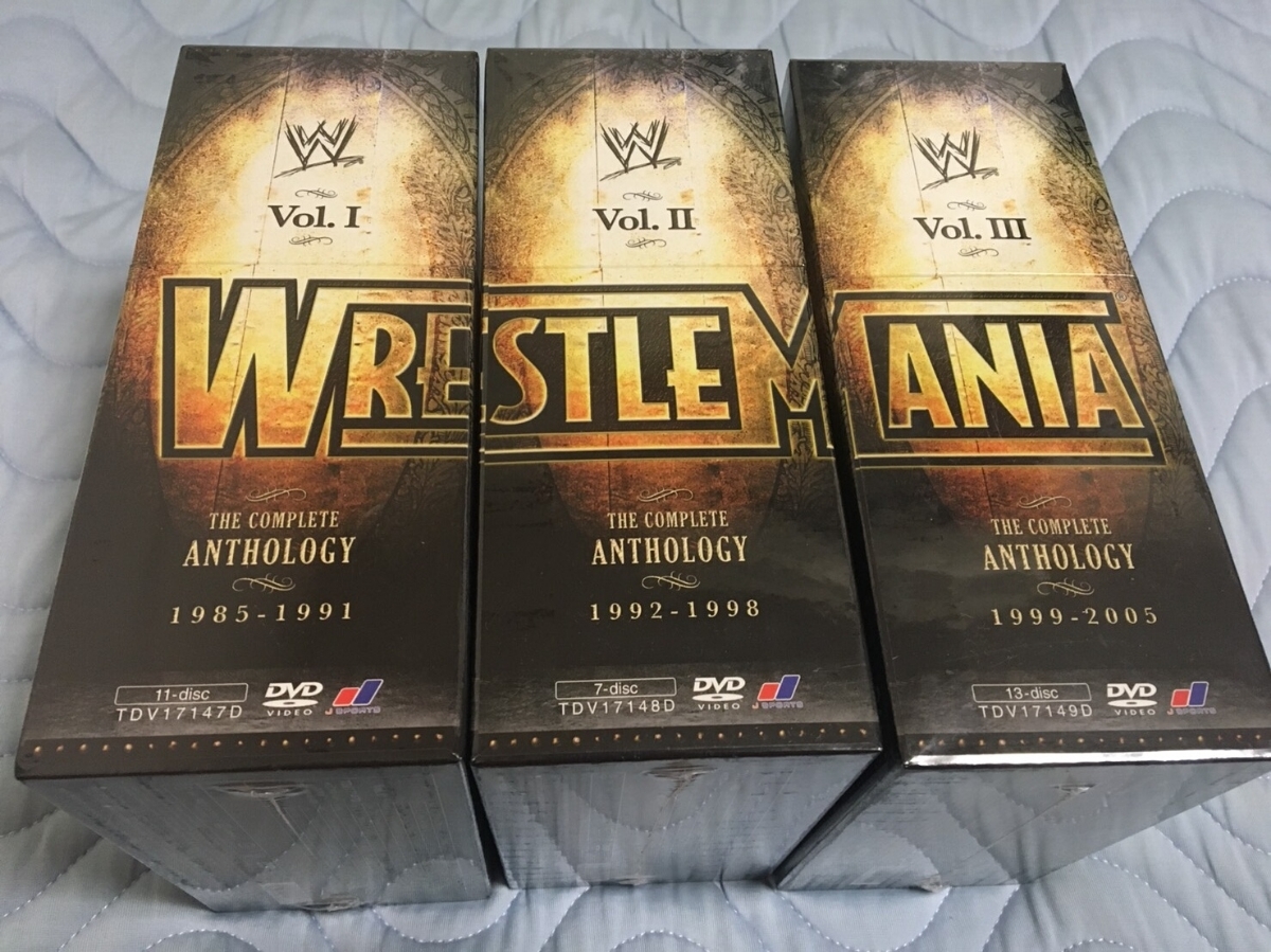 DVD WWE レッスルマニア・アンソロジーBOX3 ⅩⅤ-ⅩⅩⅠ 未開封DVD WWE